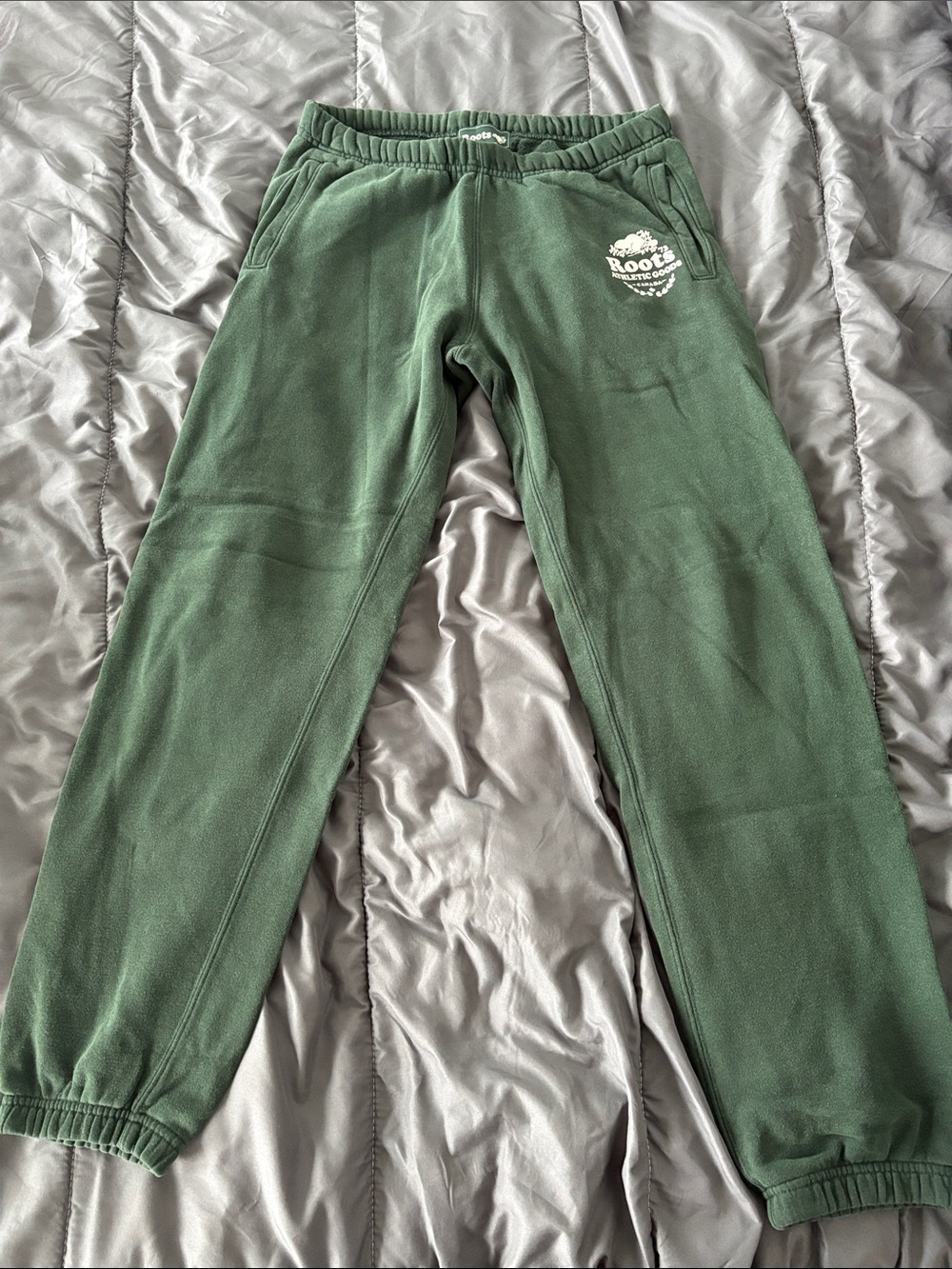 Roots Vintage Forest Green Fleece Joggers